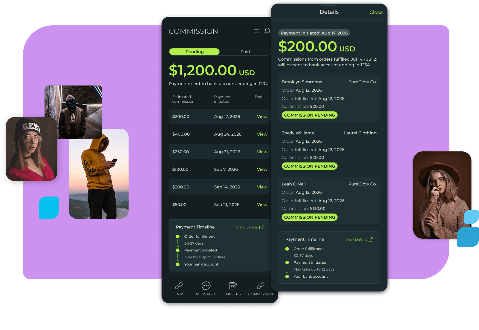 The creator dashboard in Endlss